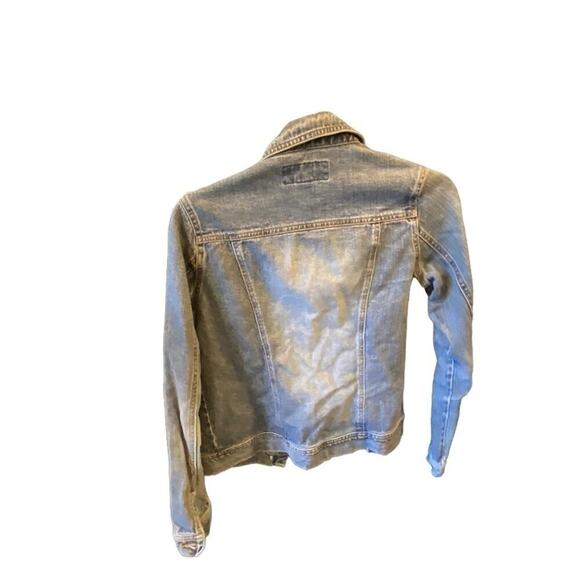 Old Navy Women’s Distressed Denim Jean Jacket Size XS Light Wash - Picture 3 of 9